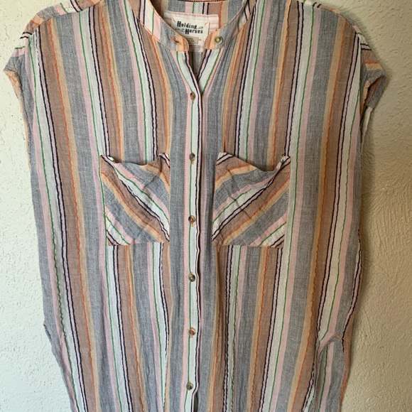 Anthropologie Holding Horses Merida Striped Tunic Top - Picture 8 of 16